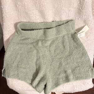 Abercrombie & Fitch High Waist Green Shorts